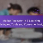 Market Research in E-Learning: Techniques, Tools and Consumer Insights